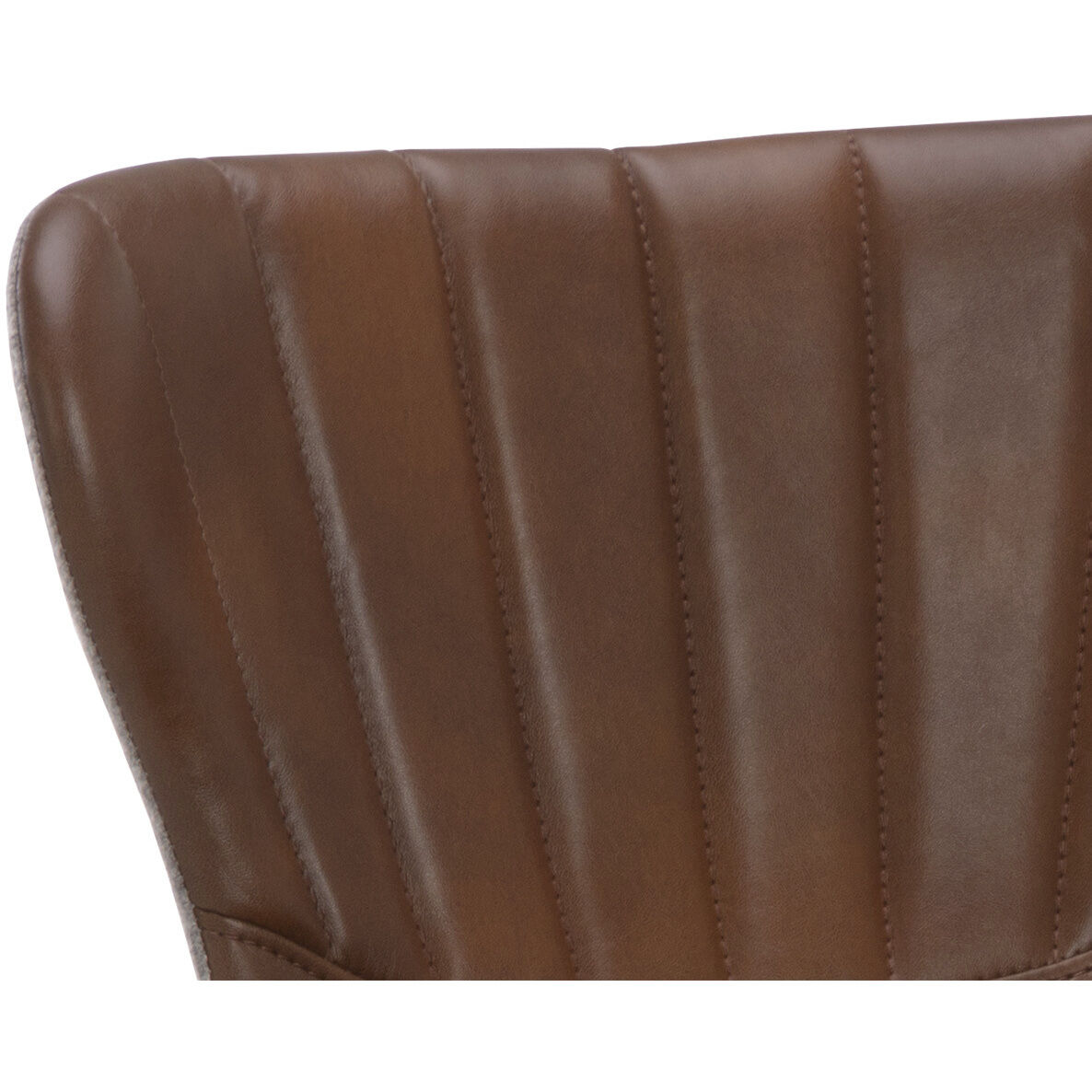 Arabella 40.5 inch Bravo Cognac / November Grey Barstool